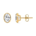 thumbnail image 1 of Lab Created Fancy Cut Diamond Stud Earrings in 14K Gold, 1 of 6