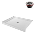 thumbnail image 4 of Streamline 48 in. x 36 in. Alcove Acrylic Shower Base With Center Drain, Drain Included Assorted Colors, 4 of 18