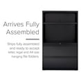 thumbnail image 2 of Hirsh 36" Wide 2 Drawer Lateral Combo File Cabinet, Black, 2 of 11
