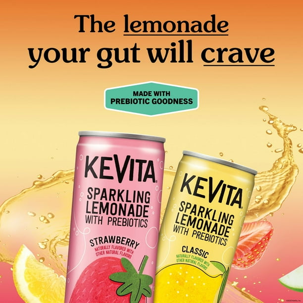 KeVita Sparkling Lemonade Refreshers, 12 fl. oz., 8 pk. - Samsclub.com