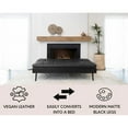 thumbnail image 3 of Felix Faux Leather High Performance Convertible Sofa, 3 of 8