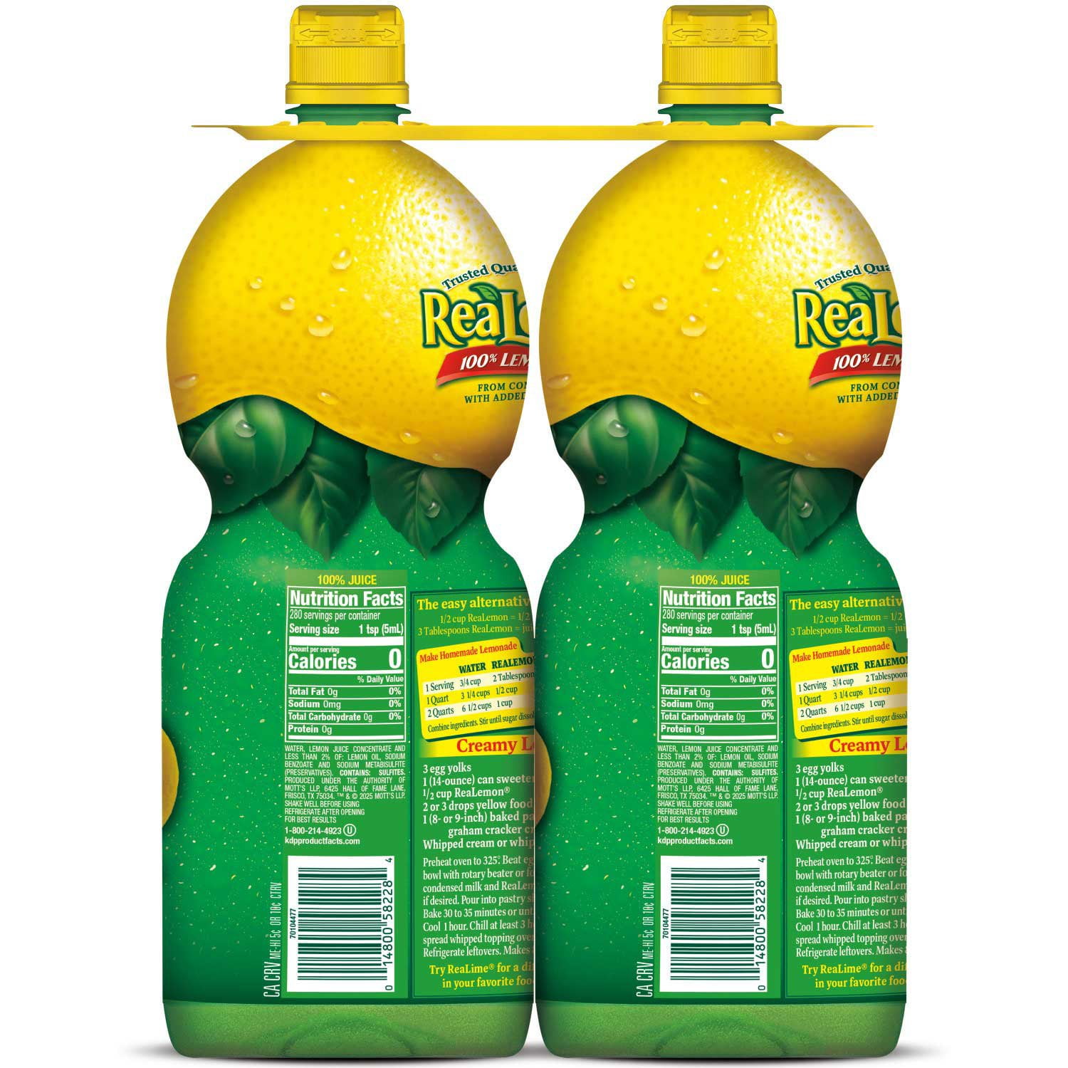 ReaLemon 100% Lemon Juice 48 fl. oz. bottles, 2 pk. - Samsclub.com