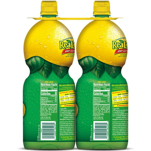 ReaLemon 100% Lemon Juice 48 fl. oz. bottles, 2 pk. - Samsclub.com