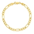 thumbnail image 1 of Solid Figaro Link Chain Bracelet in 14K Gold, 1 of 4