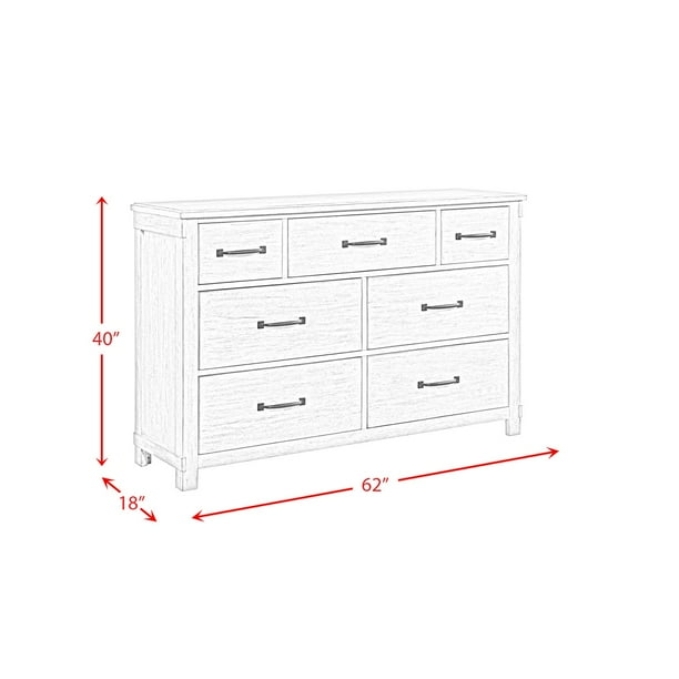 Scott - 7-Drawer Dresser - White Scott - 7-Drawer Dresser - White