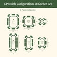 thumbnail image 3 of Vego Garden 17" Tall Classic 6 in 1 Raised Garden Bed Kit, 3 of 8