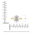 thumbnail image 4 of Lab Created Oval Cut Diamond Solitaire Ring in 18K Gold, 4 of 7