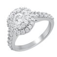 thumbnail image 2 of 1.71 CT. TW. Round Cut Diamond Double Halo Ring in 14K White Gold (I, I1), 2 of 5