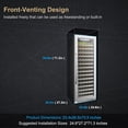 thumbnail image 8 of Lanbo 24 Inch 153 Bottle Wine Cooler Seamless Stainless Steel Door, 8 of 9