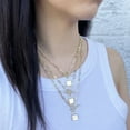 thumbnail image 5 of Padlock Toggle Paperclip Chain Pendant Necklace in 14K Gold, 5 of 5