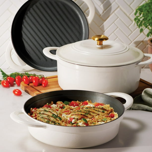 Tramontina 4-Piece Stackable Enamel Cast Iron Cookware Set (Choose
