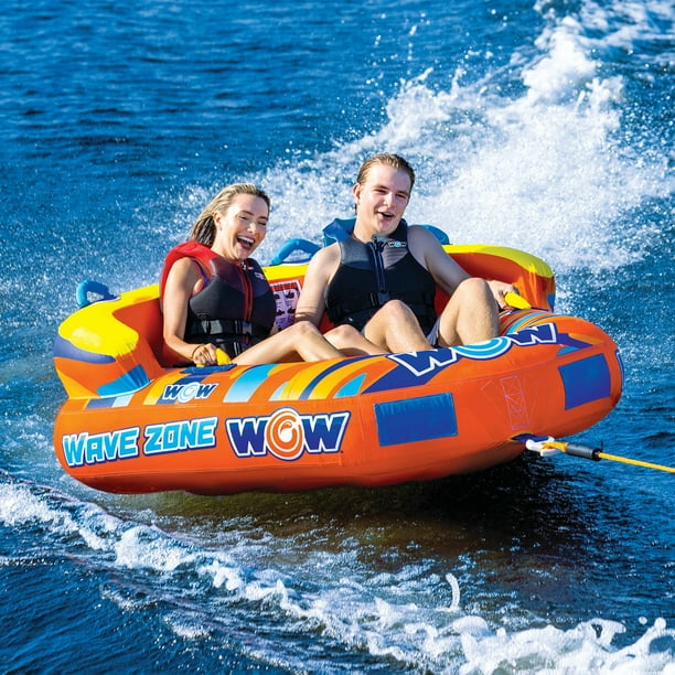 WOW‼️ WOW Sports Wave Zone 2-Person Inflatable Towable Water Tube