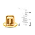 thumbnail image 4 of Emerald Shaped Ring in 14K Yellow Gold, 4 of 7