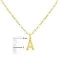 thumbnail image 4 of Initial Paperclip Chain Pendant Necklace in 14K Gold, 4 of 5