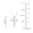 thumbnail image 4 of 0.20 CT. T.W. Round Cut Diamond Cross Pendant Necklace in 14K Gold, 4 of 4