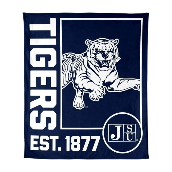 Logo Brands Jackson State Tigers 60"x70" Super Plush Blanket