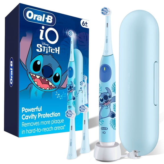Oral-B iO Series 2 Kids Electric Toothbrush, Stitch, Handle + 3 Brush Heads