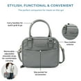 thumbnail image 4 of Veronica Jamison Hampton Faux Leather Lunch Tote by Arctic Zone, Lunch Bag with Food Storage & Ice Pack, 4 of 13