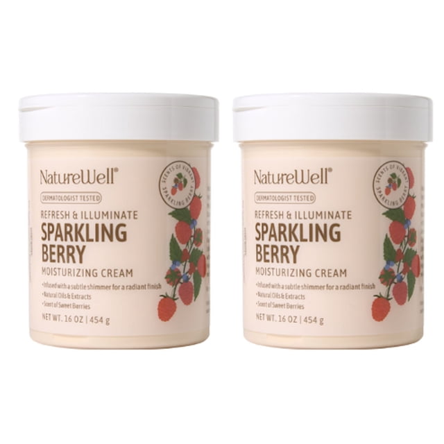NatureWell Shimmering Berry Moisturizing Cream, 16 oz., 2pk.