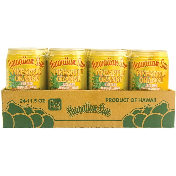 Hawaiian Sun Pineapple Orange Nectar, 11.5 fl. oz., 24 pk