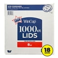 thumbnail image 1 of WinCup Lids with Drink Thru Tear Back 18 Series, White, 8 oz., 1000 ct., 1 of 4
