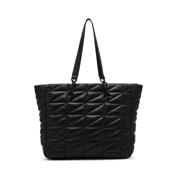 Steve Madden Black Quilted Front Backpack Tote Steve Madden Black BROSIE Quilted Backpack | eBay main image 4