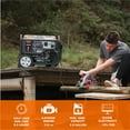 thumbnail image 3 of 6000/5250-Watt Genmax Gas-Powered Open Frame Inverter With CO Sensor + Remote Electric Start / Folding Handle, 3 of 7