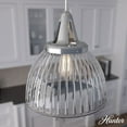 thumbnail image 1 of Hunter Cypress Grove with Clear Holophane Glass 1 Light Pendant Ceiling Light Fixture, 1 of 8