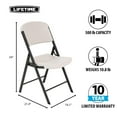 thumbnail image 3 of Lifetime Commercial Grade Contoured Folding Chair, Assorted Colors 4 Pack, 3 of 12
