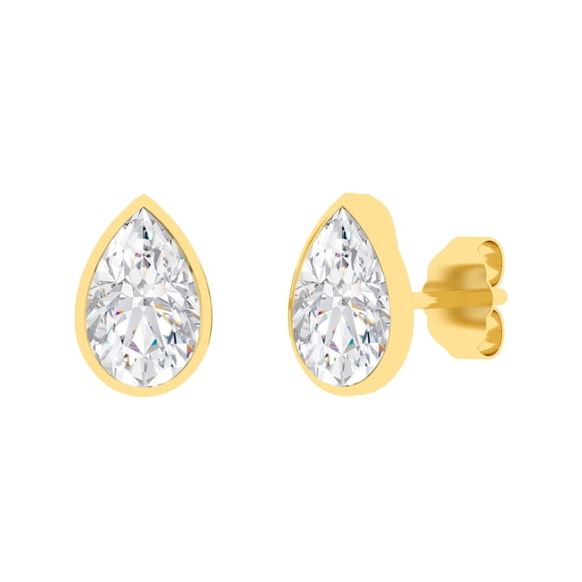 Lab Created Diamond Earrings in 14K Gold
