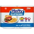 thumbnail image 1 of Hefty Supreme Foam Disposable Lunch Plates, 8 7/8", 250 ct., 1 of 7