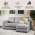 thumbnail image 2 of Elliot Stain-Resistant Fabric Reversible Sofa Chaise Sectional, Assorted Colors, 2 of 14