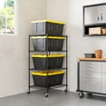 thumbnail image 10 of Seville Classics UltraDurable NSF-Certified Steel Tote Shelving, 25" W x 33" D 4 Tier and 5 Tier Options, 10 of 13