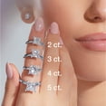 thumbnail image 9 of Lab Created Princess Cut Solitaire Diamond Ring, 9 of 9