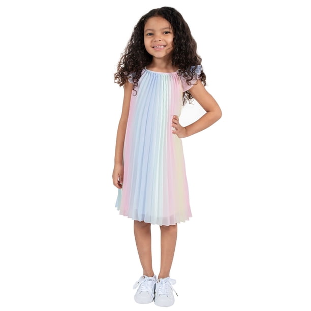 rare editions chiffon dress Rare Editions Girls 7-16 Chiffon Dress, Blue