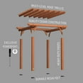 thumbnail image 10 of Backyard Discovery Beaumont Cedar Pergola with Trellis Roof and PowerPort, Choose Size, 10 of 10