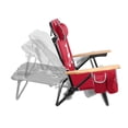 thumbnail image 4 of Logo Brands Alabama Crimson Tide Reclining Beach Chair, 4 of 5