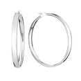thumbnail image 1 of Wedding Band Style Hoop Earrings in Sterling Silver, 1 of 6