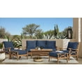 thumbnail image 1 of Member's Mark Catalina Teak Set with Sunbrella Fabric, 6pc, 1 of 10