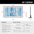 thumbnail image 4 of SAMSUNG 55” Class The Frame Pro Series LS03HW Neo QLED 4K Vision AI Smart Tizen TV, 4 of 15