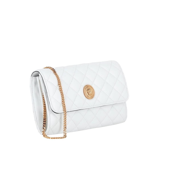Wallet QUILTING shoulder ポーチ付き／White Versace Medusa Quilted Leather Wallet On Chain - Samsclub.com