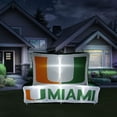 thumbnail image 3 of Logo Brands Miami Hurricanes Pre-Lit 7’x10’ Team Inflatable, 3 of 6