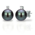 thumbnail image 2 of 7-7.5MM Freshwater Pearl and Diamond Pendant and Earring Set, 2 of 5