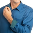 thumbnail image 6 of Nick Graham Men's Performance Long Sleeve Woven Sport Shirt, 6 of 8