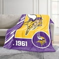 thumbnail image 2 of Logo Brands Minnesota Vikings 60"x70" Super Plush Blanket, 2 of 6