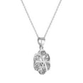 thumbnail image 2 of Diamond Cut Flower Pendant Necklace in 14K Gold, 2 of 6