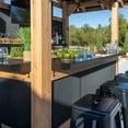 thumbnail image 6 of Backyard Discovery Palisades Outdoor Cedar Bar with PowerPort, 6 of 15