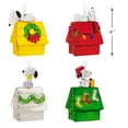 thumbnail image 4 of Hallmark Peanuts Snoopy Doghouse Blown Glass Christmas Ornaments, Set of 4, 4 of 5