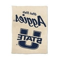 thumbnail image 2 of Logo Brands Utah State Aggies Luxe Dreams Throw, 60" x 80", 2 of 6
