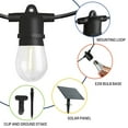 thumbnail image 3 of Westinghouse 36' Solar Powered LED Vintage White String Light Set, 15 Bulbs with Remote Control, 3 of 6